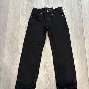 Black old navy  Straight-Leg Jeans - size 6 kid new